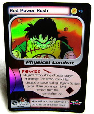 2001 Score Unlimited Dragon Ball Z DBZ CCG TCG Red Power Rush #75 - Foil - Gohan