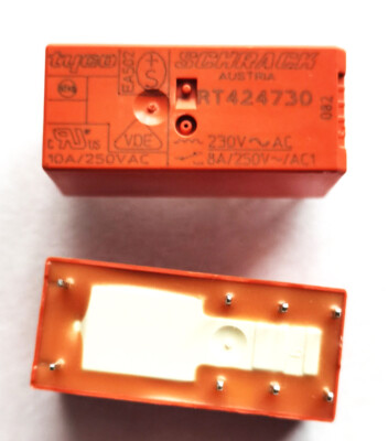 1PC Tyco Schrack  Relay RT424730 230VAC  Electromagnetic Relay  8A 250VAC  8Pins