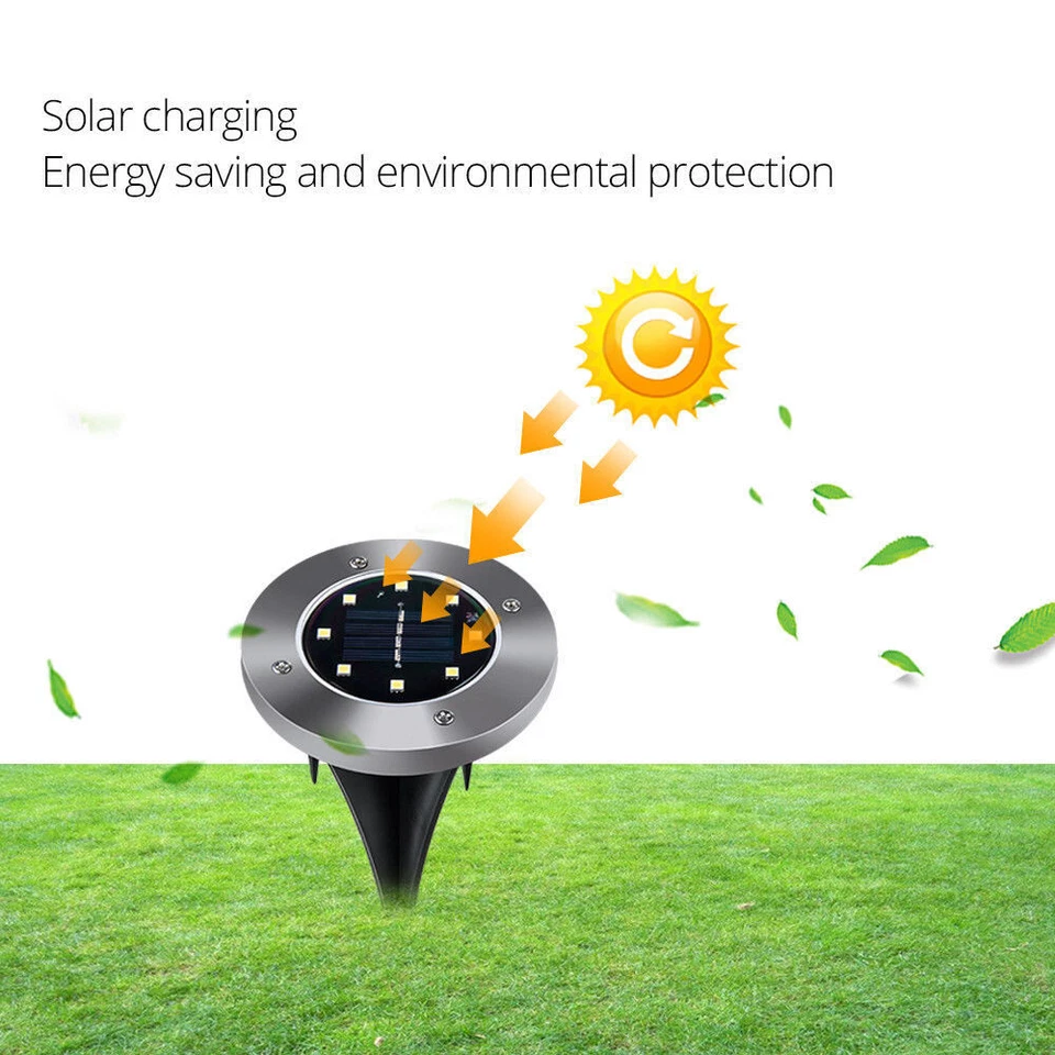 4-32xLED Solarleuchte Bodenstrahler Außen IP65 Gartenleuchten Garten Solarlampen - Bild 3 von 4