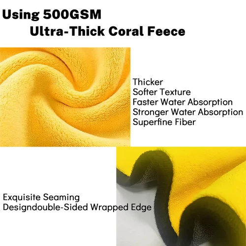 Microfiber Cleaning Cloth Towel Rag Car Polishing Detailing No-Scratch Set of 10 - Picture 13 of 14