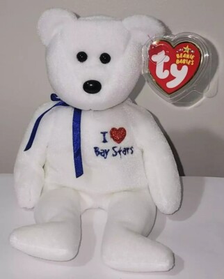 BABYL LVERSE CRAZY BEAR TEEXLサイズ Ty Beanie Baby Set - I LOVE BAYSTARS & WINSTAR the Bears