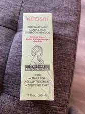 Rosemary Mint Scalp & Hair Strengthening Oil - Biotin -  2 oz / 60 ml