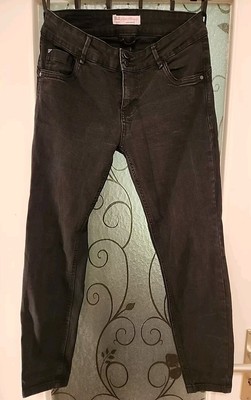 C&A Clockhouse Super Skinny Leg Cropped Jeans schwarz  40/L Regular  Top Zustand