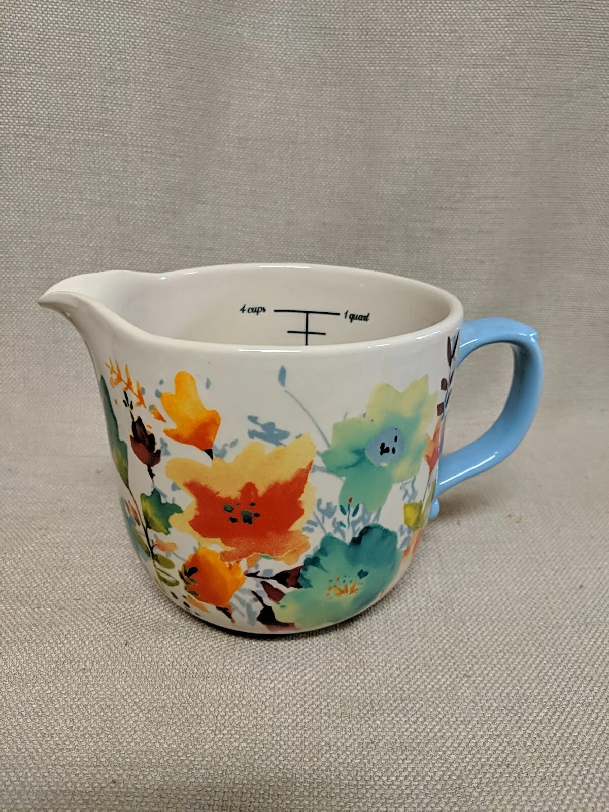 Pioneer Woman Willow 4 Cup Measuring Pitcher, RARE