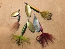 4 ROOSTERTAIL FISHING SPINNERS Size 1/16 Size 1/4 Size 4 Size 3