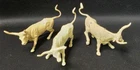 Vintage Lot of 3 Marx Longhorn Steers Western/Farm Playsets