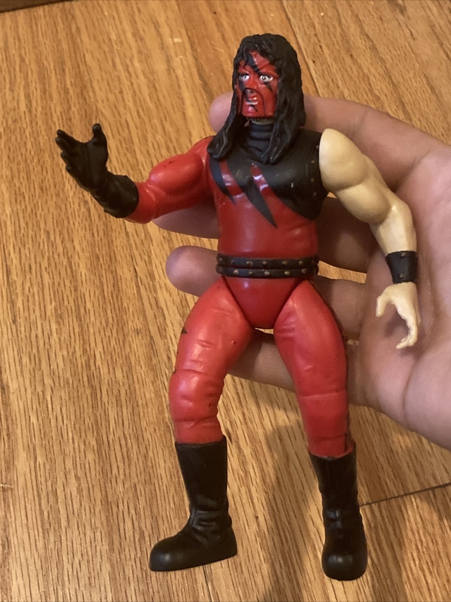 1999 WWF WWE Jakks Masked Kane Slammer Wrestling Figure