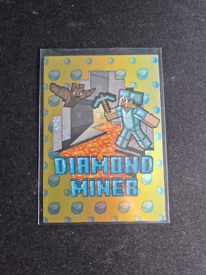 Panini Minecraft Time to Mine - #31 Diamantbergmann GOLD PARALLEL