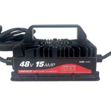 AUTOBABA 48 volt - 15 amp Golf Cart Battery Charger 3-Pin Triangle Style Plug