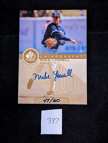1999 Upper Deck SP Authentic Mike Lowell #ML GOLD Chirography AUTOGRAPH #d 47/60