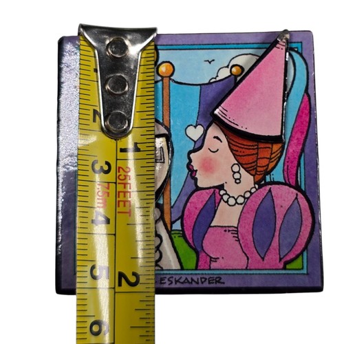 Princess Frog Knight Kiss Pin S Eskander Art Brooch Moveable Helmet Medieval - Picture 7 of 8
