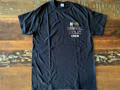 McDonald's BTS Employee Crew T-Shirt M 6 BTS Sauces 3 Cajun 3