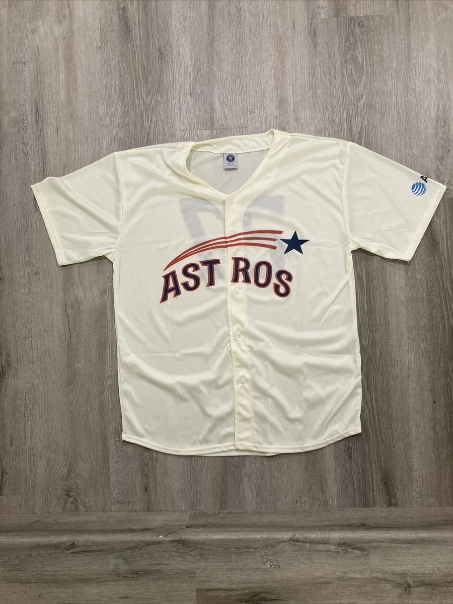 Houston Astros #27 JOSE ALTUVE Throwback Jersey AT&T Stadium Giveaway -  Size XL