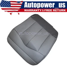 For 1999-2003 Ford F150 Super-Cab Driver Bottom Leather Seat Cover Gray E2 H2