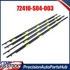 For 96-00 Honda Civic Sedan Outer Door Belt Weatherstrip Window Seal Molding Set