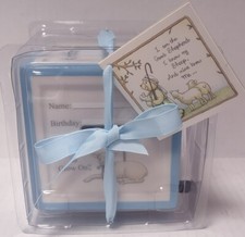 Child to Cherish Christening Block to Grow On -Blue