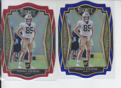 2 - 2020 Select Die Cut TOMMY STEVENS RC Blue Prizm + Red Saints #188