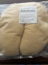 NEW SOBAKAWA PILLOW Traditional Buckwheat Hull NECK Relaxation  Travel PILLOW