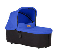 Nuovo Mountain Buggy Duet V3.2 Carrycot plus -2018+ dalla nascita blu marino