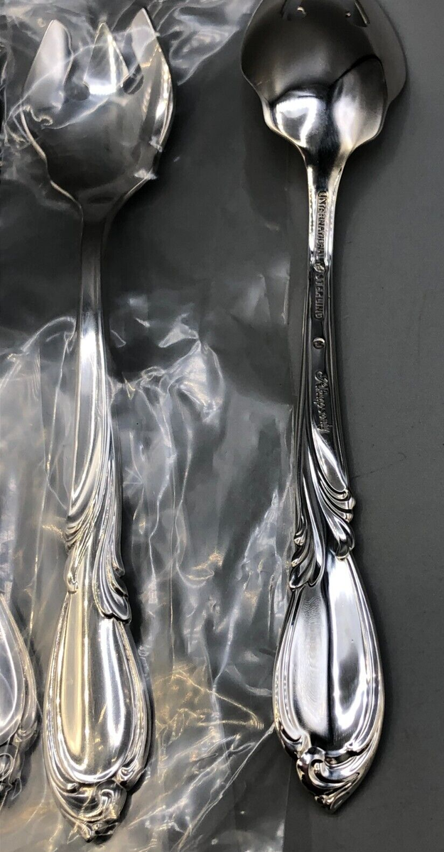 Rhapsody by International Sterling Silver set 8 Ice Cream Spoon