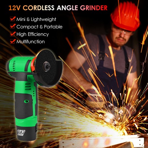 19500rpm Cordless Electric Angle Grinderfor Polishing Cutting +2 V5E2 - Picture 3 of 9