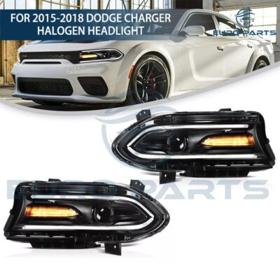 #ad #ad For 2015 2018 Dodge Charger Halogen Headlights Headlamp Assembly Pair Lamp;R Side $459.00