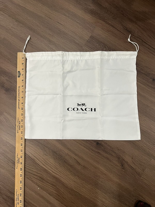 New, Never Used Coach Drawstring Dust Bag Storage 19.5 x 15