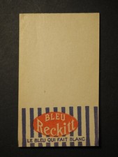 Carnet Publicitaire de 24 pages 10 x 6 cm - BLEU RECKITT, GLASSEX, HARPIC - TBE