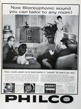 Philco Stereophonic Units Moveable Speakers Vintage 1959 Print Ad #1146