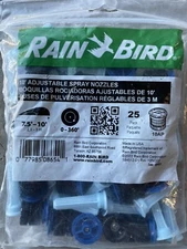 Lot Of 4 Packs- Rain Bird Nozzle Adjustable Pattern Spray Distance Range 8-10 ft