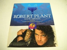 ROBERT PLANT new album is MANIC NIRVANA w/ Hurting Kind 1990 Promo Display Ad