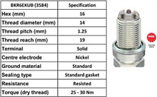 4 X NGK BKR6EKUB Spark Plugs 3584 === SAME DAY DISPATCH