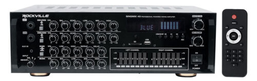 Rockville SingMix 45 1000 Watt Powered Mixer Amplifier Amp w/Bluetooth/USB/Echo - Picture 1 of 7