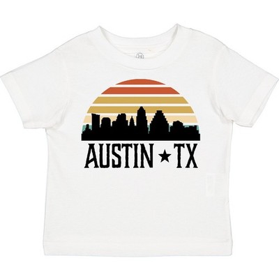 Inktastic Austin Texas Skyline Vintage Toddler T-Shirt Travel Clothing Trip Kid