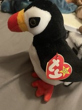 TY ORIGINAL BEANIE BABY 1997   Puffer the Puffin Bird   8  