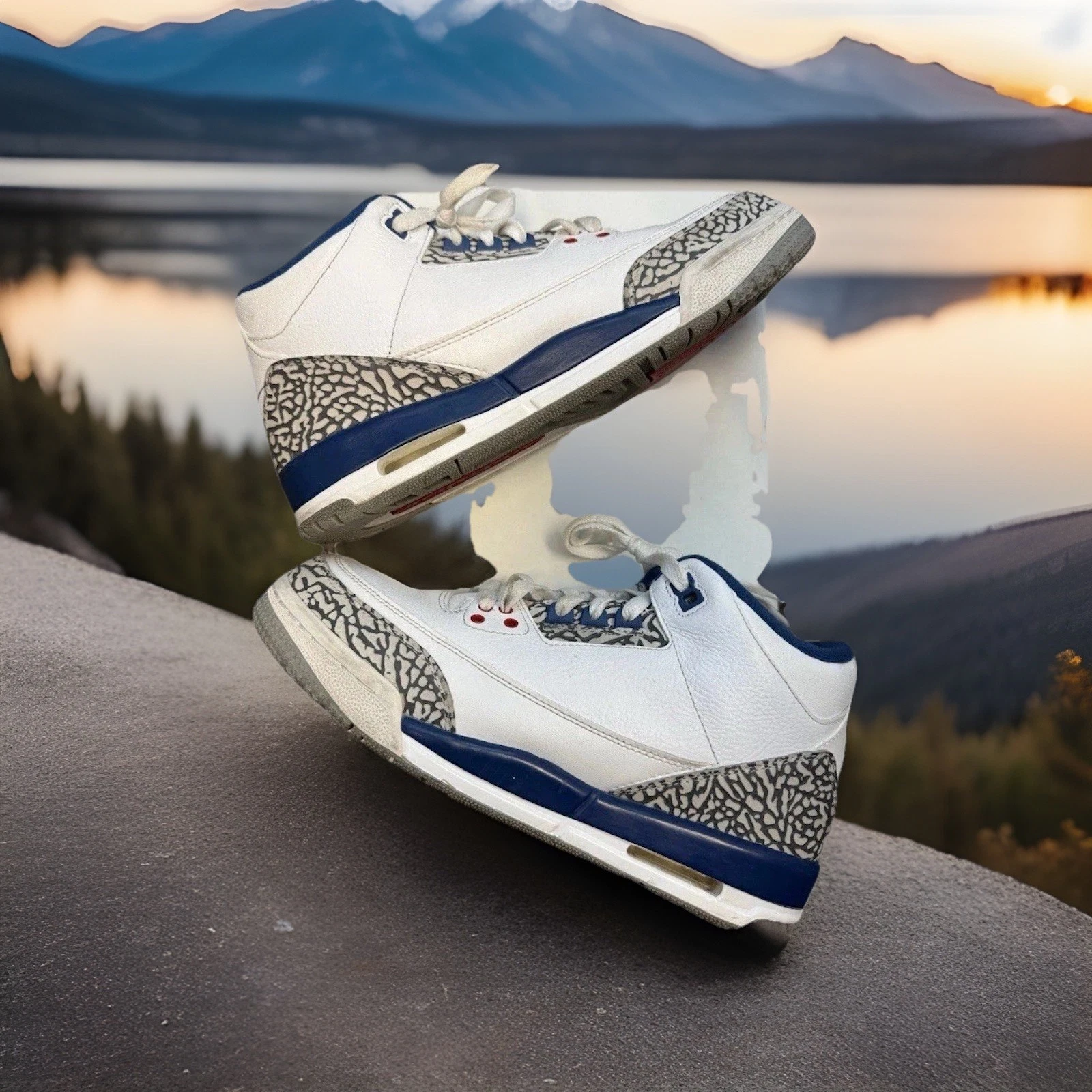 Taglia 7 (GS) Jordan 3 Retro OG 2016 Mid True Blue