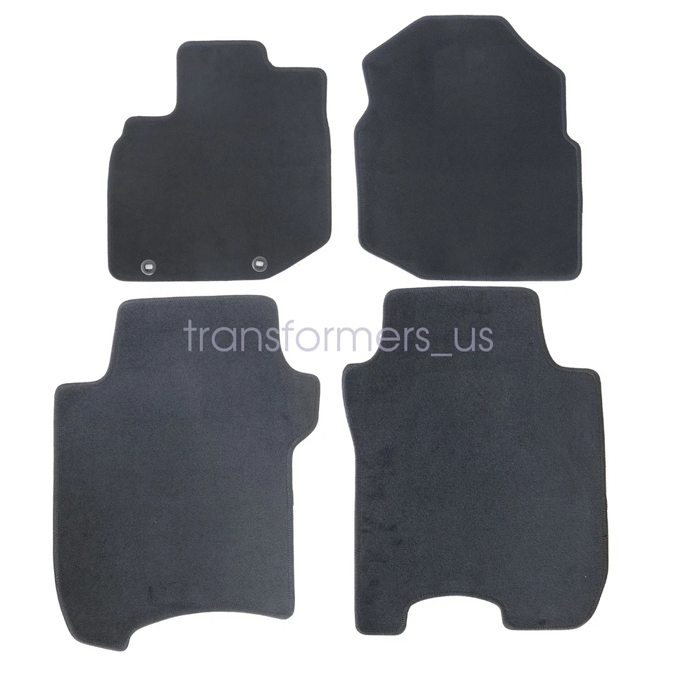 For 2015-2020 Honda Fit Front-Rear Velour Floor Mats Carpet Anti-Slip Black New - Image 4 of 4