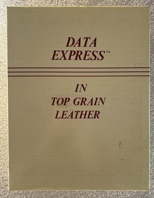Data Express in Top Grain Leder