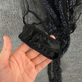 Agent Provocateur Bodysuit 3 Vega Mesh Black Beaded Fringe Sexy Limited Edition
