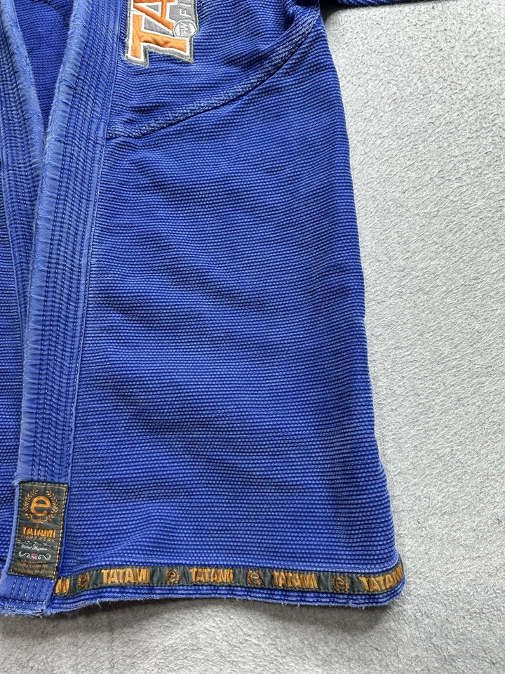 Tatami Fightwear джиу-джитсу Gi куртка A2 синий хлопок BJJ кимоно нашивка Бразилии логотип - Изображение 4 из 4