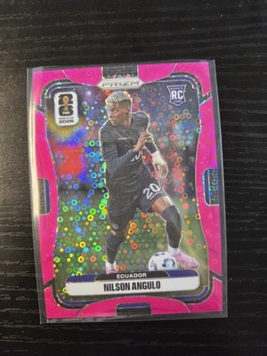 2026 Panini Prizm World Cup Nilson Angulo RC Fuscia Disco Prizm /199 Ecuador