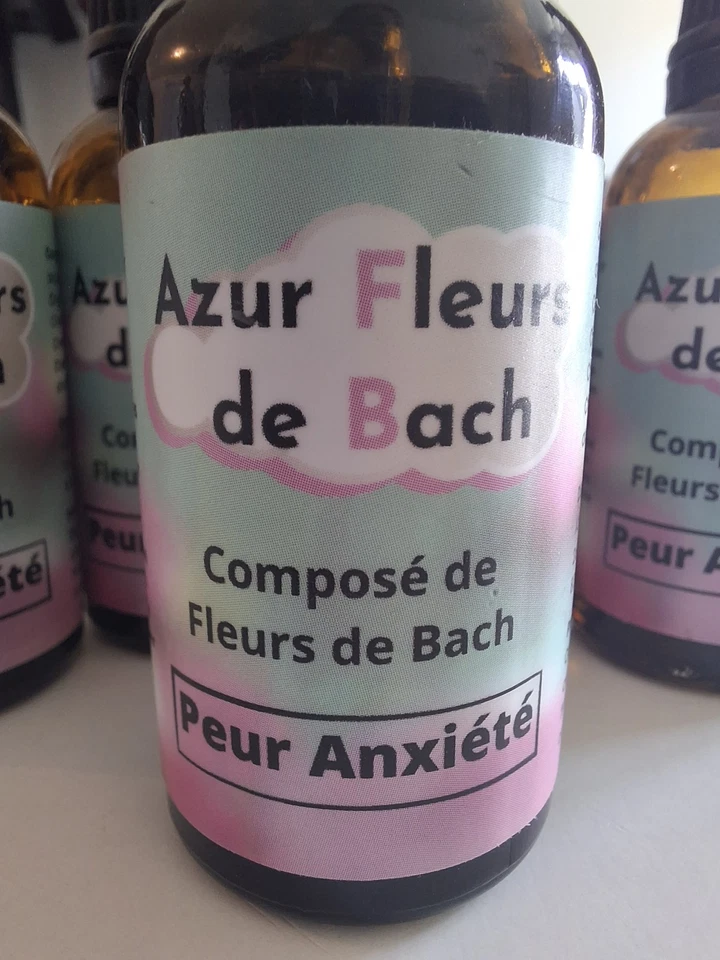 Fleurs de Bach 30mL - Peurs & Anxiété - Elixir Azur Fleurs de Bach - Photo 2/4