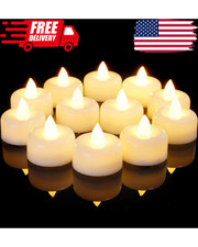 12 Pack Flameless LED Tea Lights Candles Battery Operated Electric