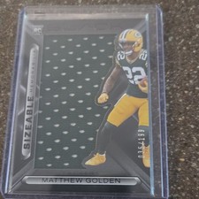 Panini Black Sizeable Rookie Memorabilia Matthew Golden Packers /199 SIZ-MGN