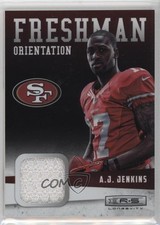 2012 Rookies & Stars Longevity Freshman Orientation Materials AJ Jenkins #26 r9d