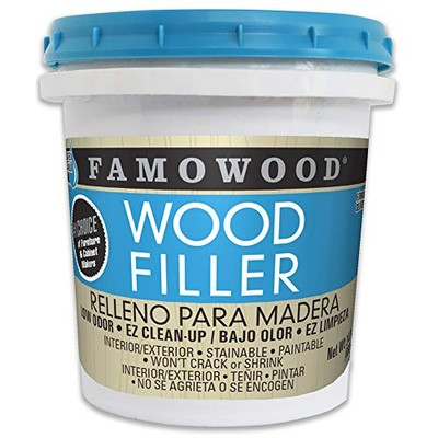 #ad FamoWood 40022126 Latex Wood Filler Pint Natural $18.09