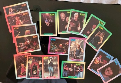 AC/DC 17 Trade Rockcards 1991 Trading Card Brockum Sammelkarte