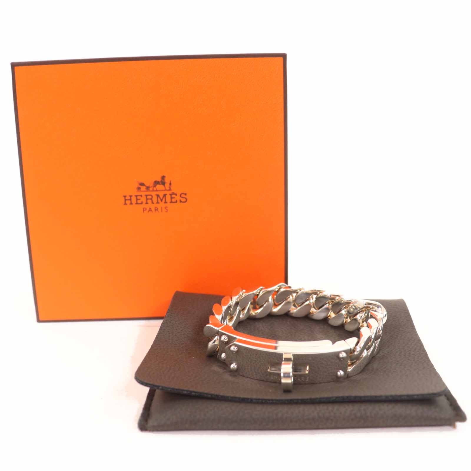 HERMES bracelet Kelly Grummett GM Silver SV925 Women thumbnail 2