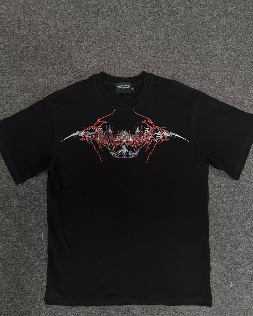 Breathedivinity Gothic cotton fitness T-shirt, complete with