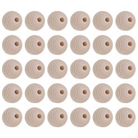 100 Pcs Bastel Perlen Unfertige Holzperlen Schmuckherstellung Aus